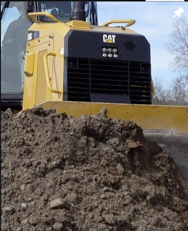 Heavy machinery working through a site preparation job